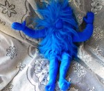 blue shag doll